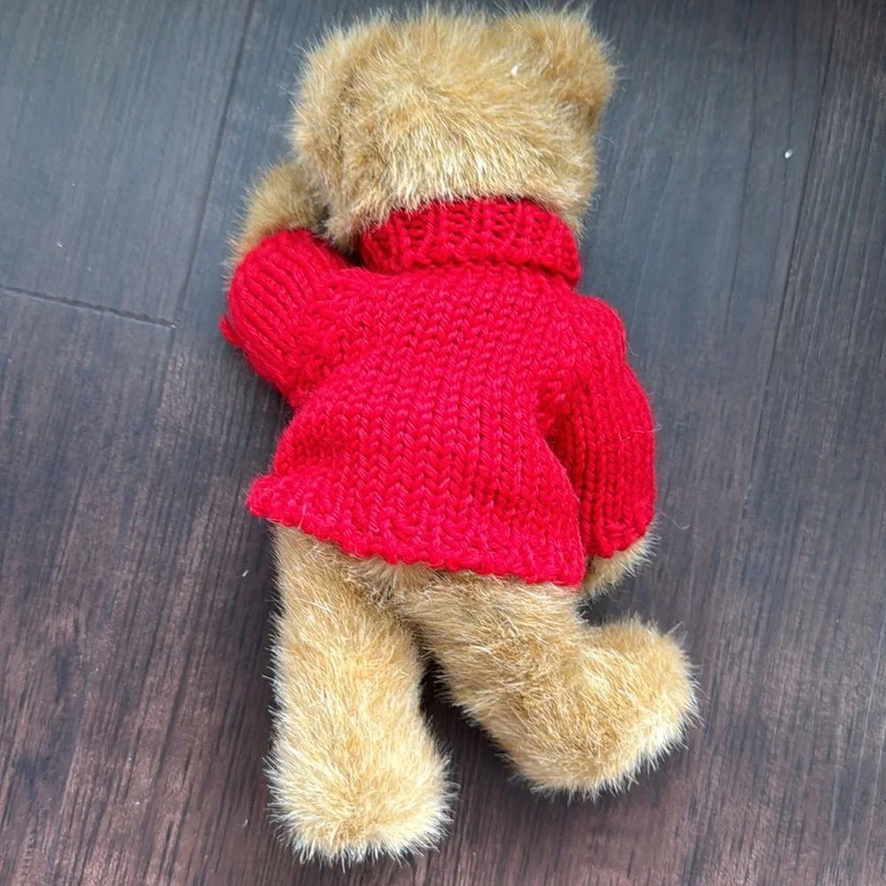 BOYDS BEARS JOHNNY RED KNIT SWEATER COLLECTIBLE - Picture 5 of 6